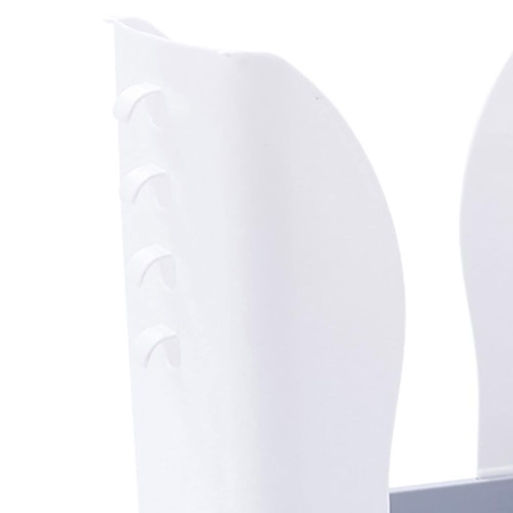 Cos de gunoi extensibil, din plastic, reglabil, pliabil, versatil, pentru bucatarie, baie sau birou, cos universal, 21x25x17 cm, alb gri [8]