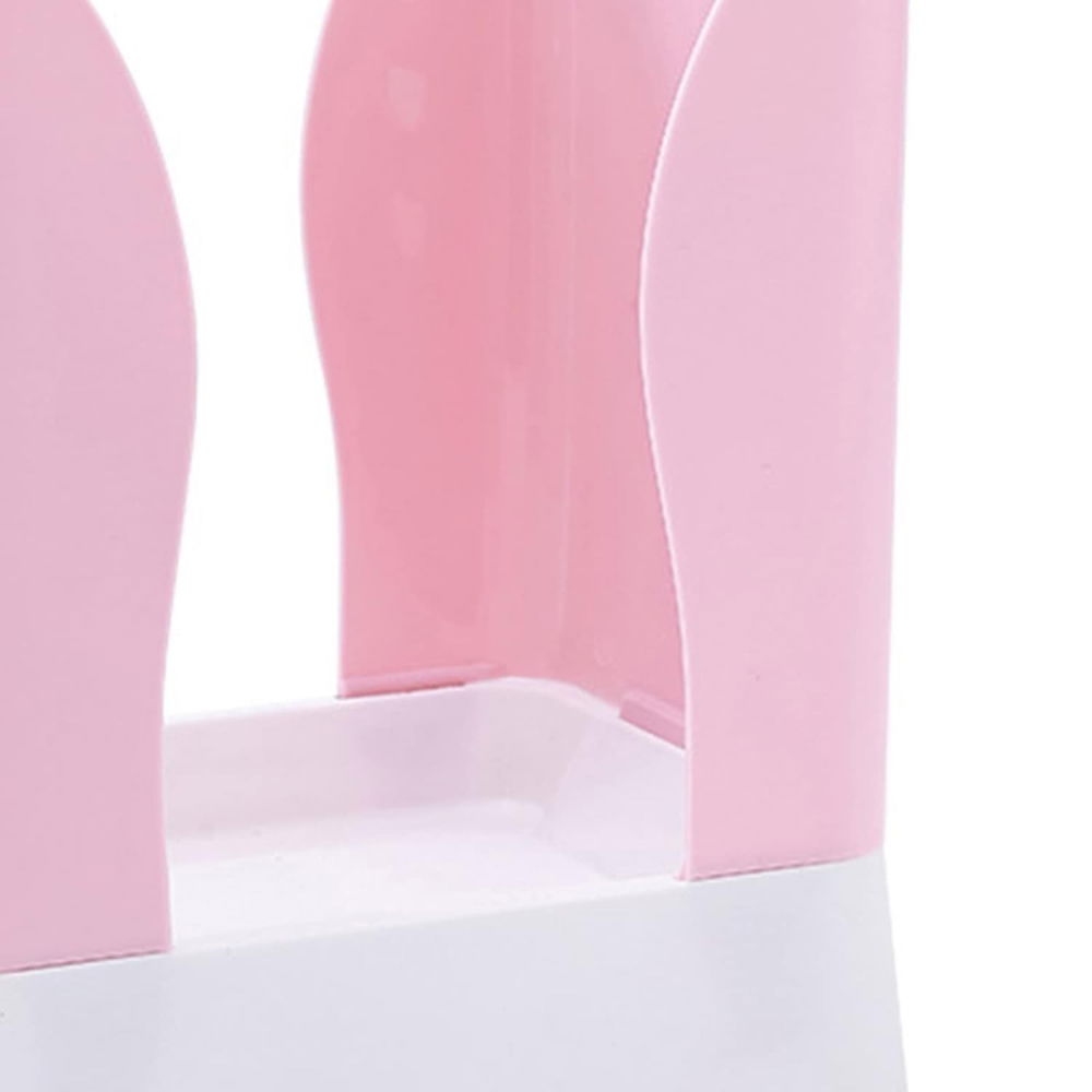 Cos de gunoi extensibil, din plastic, reglabil, pliabil, versatil, pentru bucatarie, baie sau birou, cos universal, 21x25x17 cm, roz alb [4]