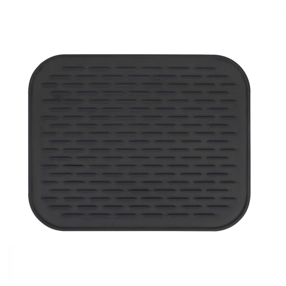 Covoras din silicon pentru scurgere vase, uz casnic, rezistent la temperaturi ridicate, izolator, 30x24 cm, negru [8]