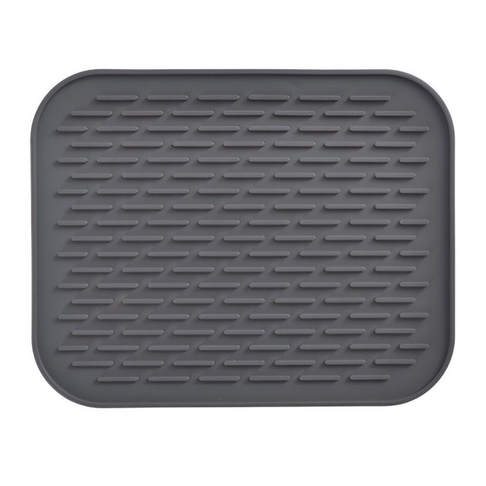 Covoras din silicon pentru scurgere vase, uz casnic, rezistent la temperaturi ridicate, izolator, 30x24 cm, negru [1]