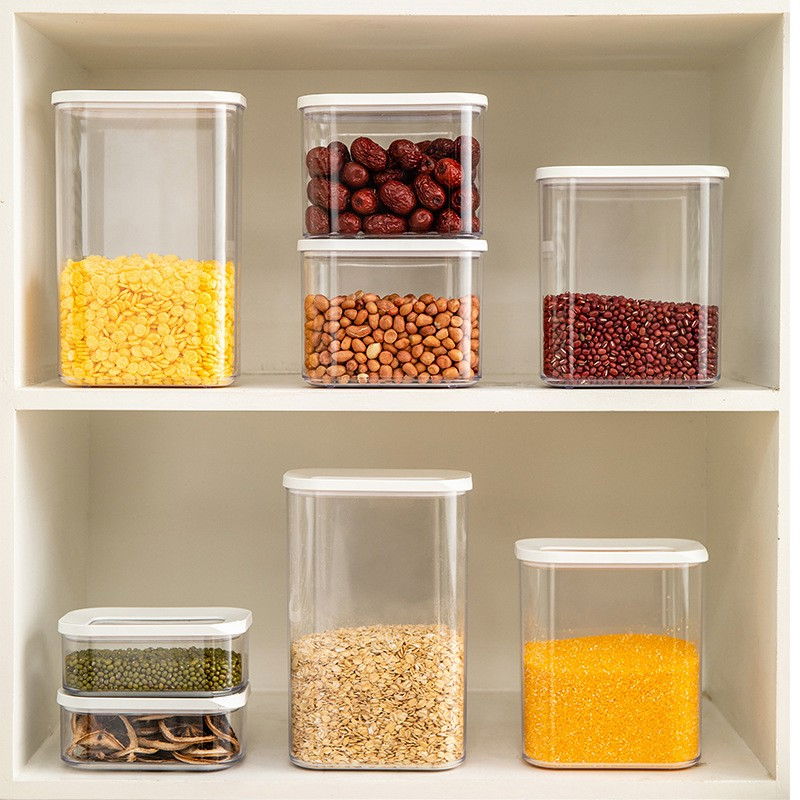 Cutie de depozitare alimente, 1.5l, capac alb, din abs+silicon, 14.5 x 9 x 16.7 cm, transparent [5]