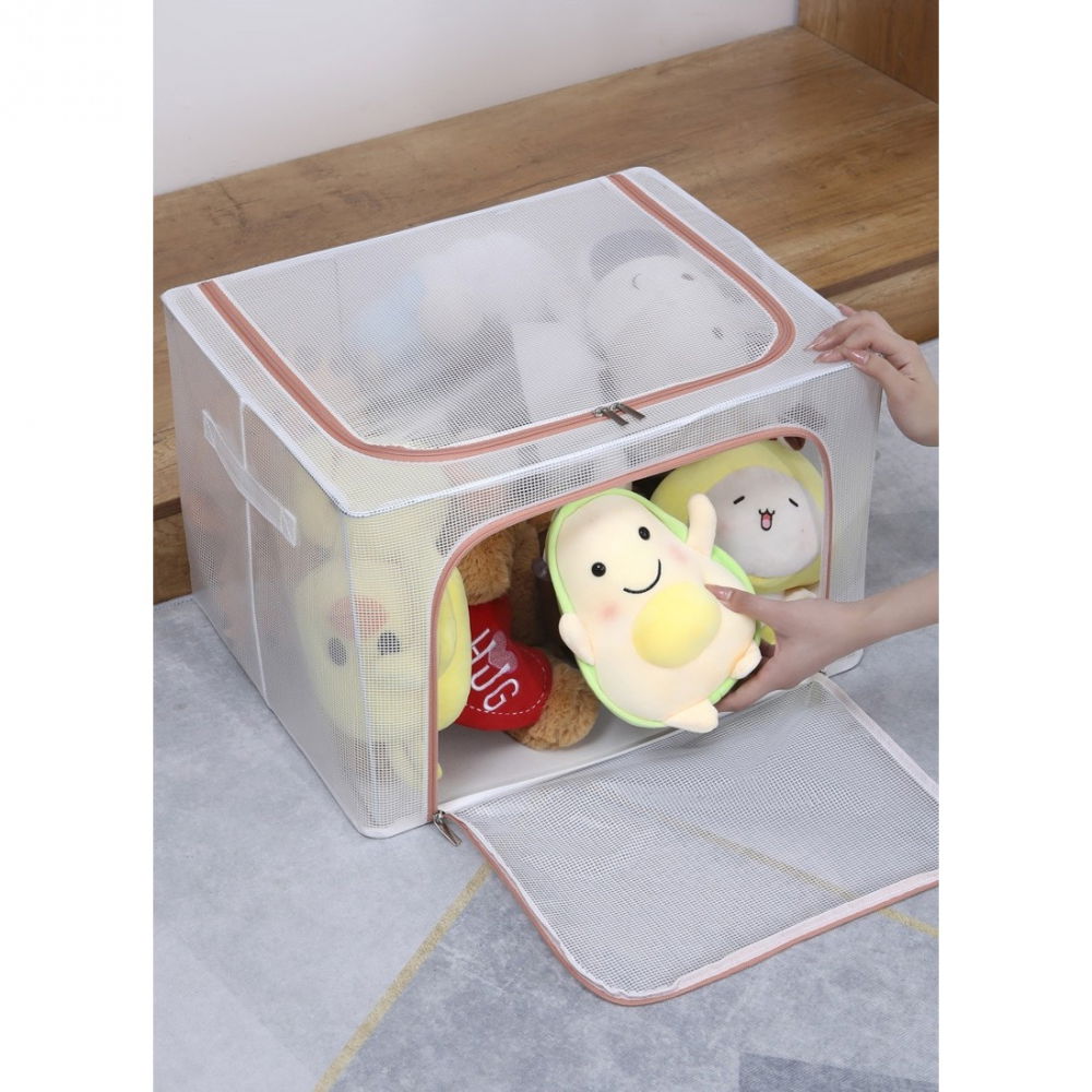 Cutie de depozitare, pentru camera copiilor, 66l, din pvc, model dinozaur, 50 x 40 x 33 cm, transparent [5]