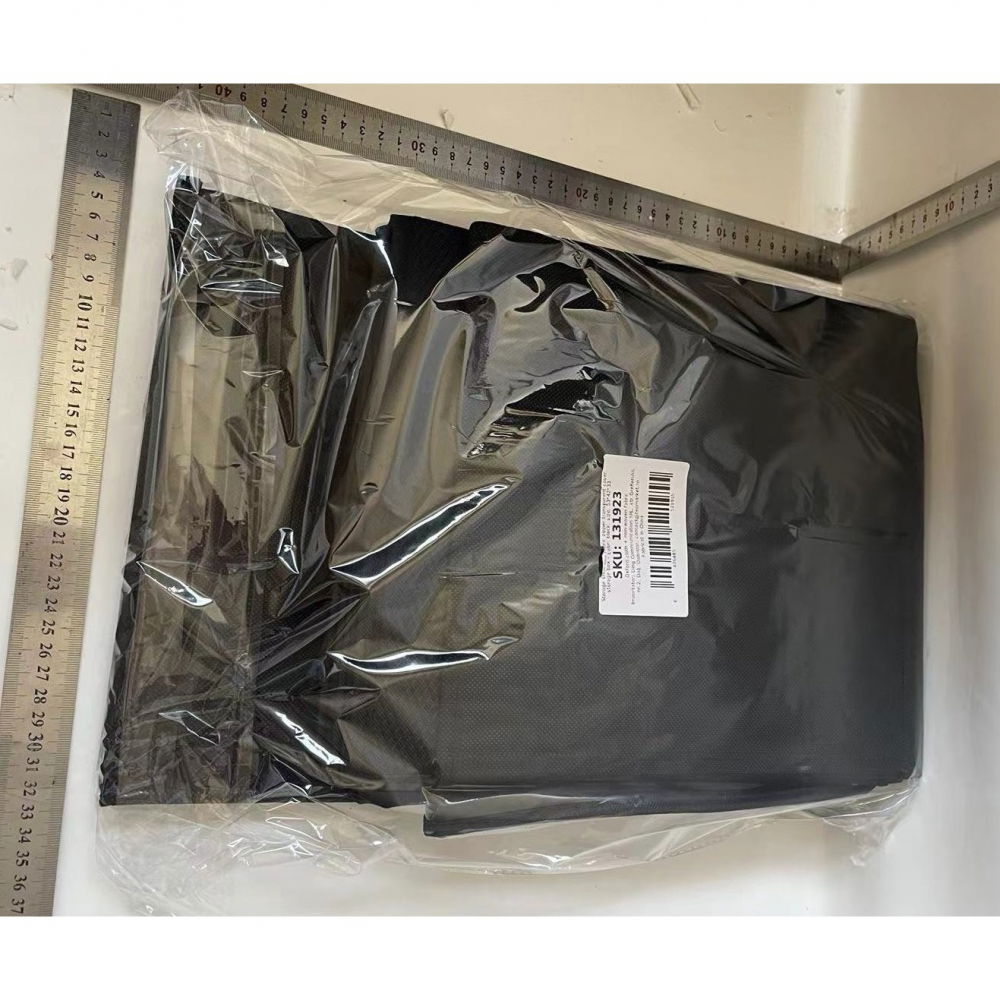 Cutie de depozitare pentru pantofi, flippy, 53x42x33 cm, cu capac transparent si fermoar, din panza oxford, pliabila, negru [2]