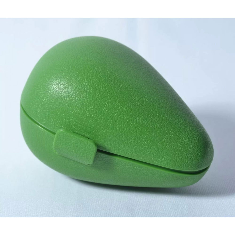 Cutie de depozitare si pastrare a alimentelor, plastic, model avocado, 8.4x8.4x12.3 cm, verde [3]