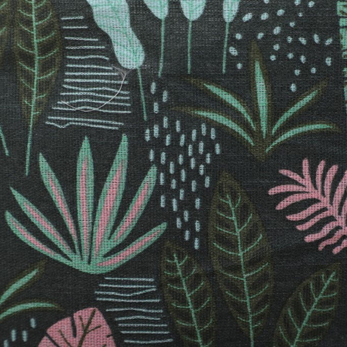 Cutie de depozitare tip cos, impermeabila, cu snur, capacitate 100 l, cu manere, 50x50x40cm, model frunze, verde [3]