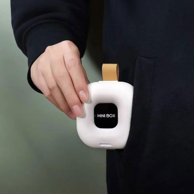 Cutie depozitare medicamente, 4 compartimente, inchidere etans, portabila, patrat, alb/negru, pp, 7.6x2.9x7.8 cm [4]