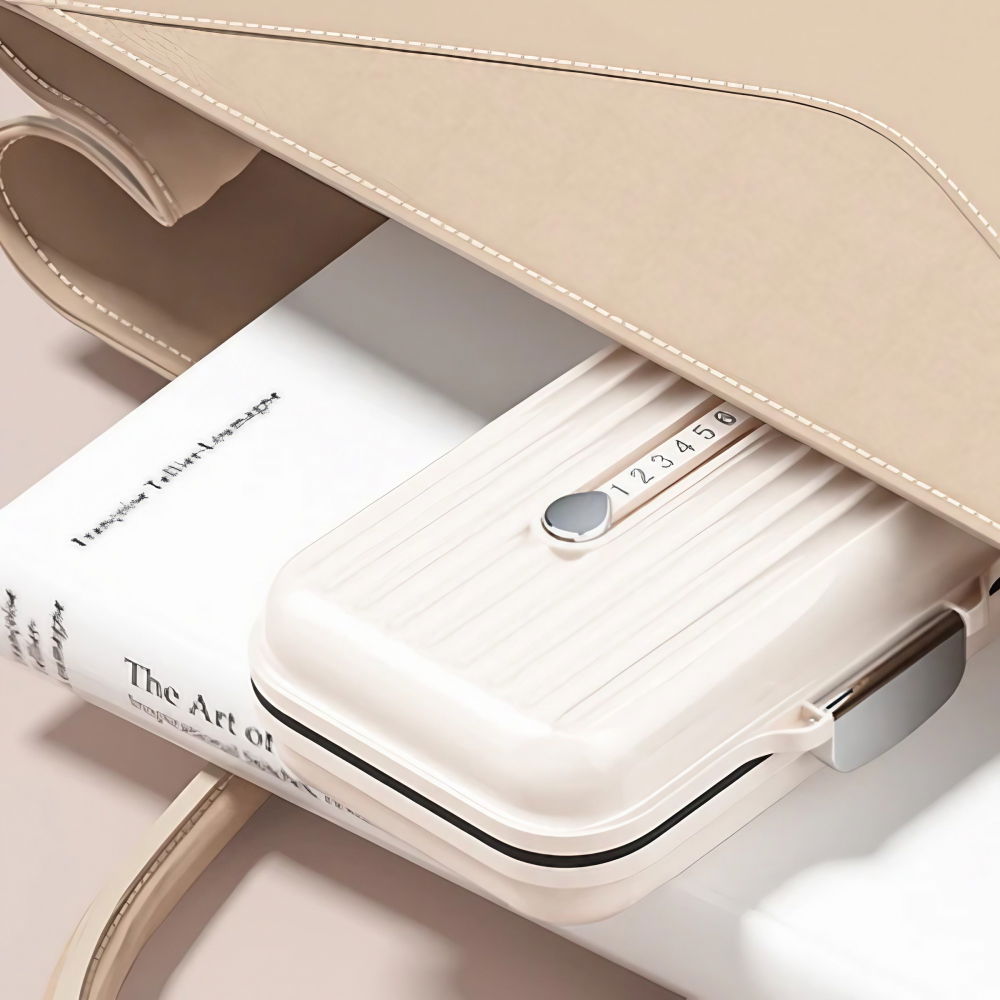 Cutie medicamente, bej, 7 compartimente, portabila si compacta, 11x7.2x3.5 cm, ideala pentru uzul cotidian [5]