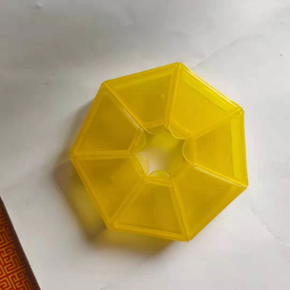 Cutie separator medicamente cu zilele saptamanii, plastic, 7 compartimente, galben [3]