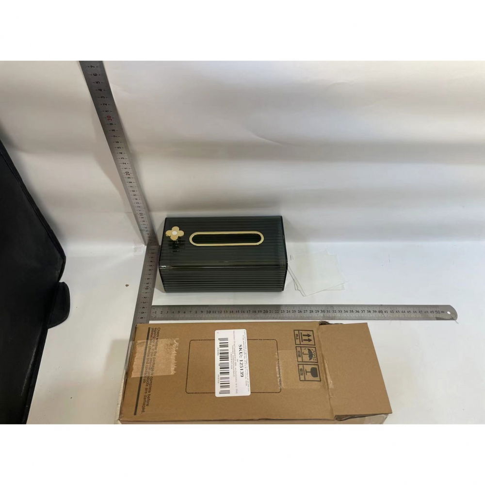 Cutie suport servetele eleganta  cu montare pe perete sau dulap, material plastic dur, 21.3 x 8.7 x 12 cm, verde [11]