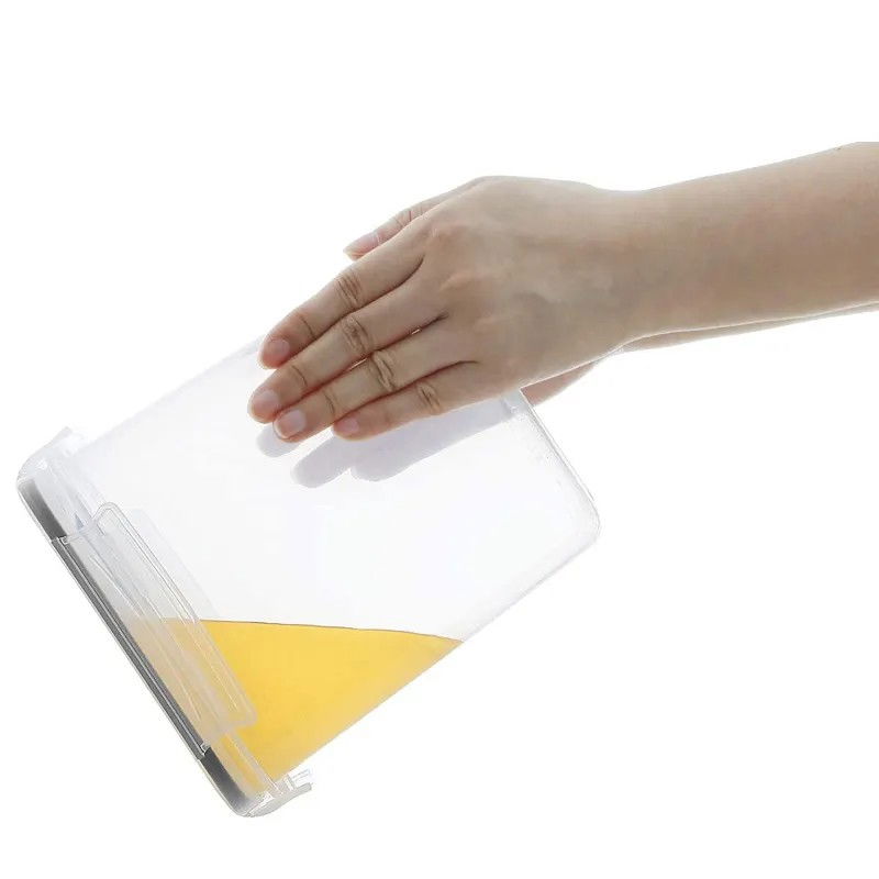 Cutii de depozitare alimente, set din 15 cutii pentru condimente, cereale, cutii pentru bucatarie, din plastic pp, cutii alimentare, diferite dimensiuni, transparente [4]