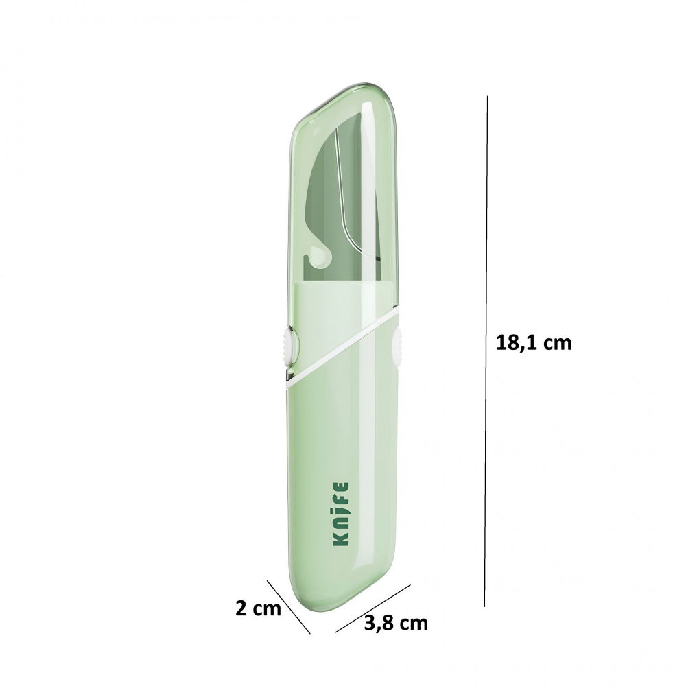 Cutit de fructe multifunctional, razatoare, curatator fructe-legume, deschizator de sticle, 18.1x3.8x2cm, verde [6]