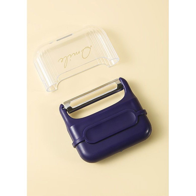 Decojitor/curatator manual de legume si fructe, portabil, cu magnet, doua lame, inox, mov, 6.7x6x1.6 cm [4]