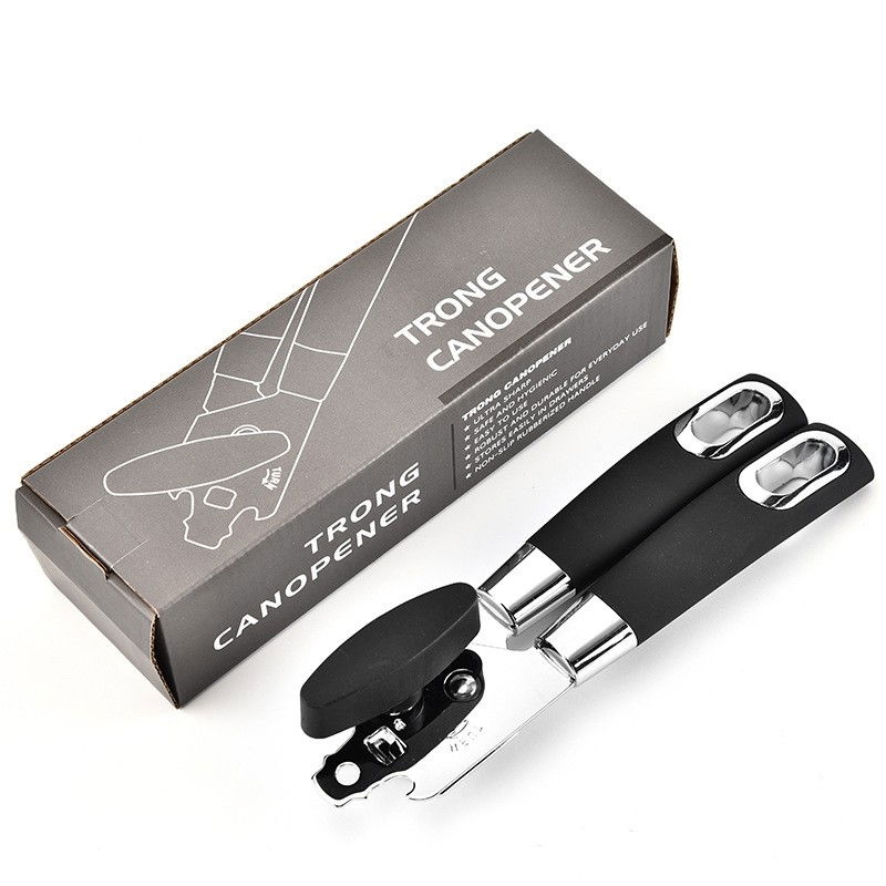 Desfacator de conserve multifunctional  otel inoxidabil, maner antialunecare, ergonomic, rezistent la rugina, usor de utilizat, 21.6 x 6 cm, argintiu [11]