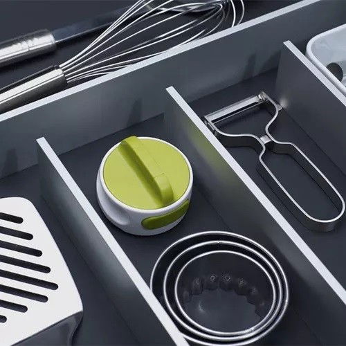 Desfacator manual de conserve si sticle, 6.8 x 4.8 cm, din abs + otel, verde/alb [3]