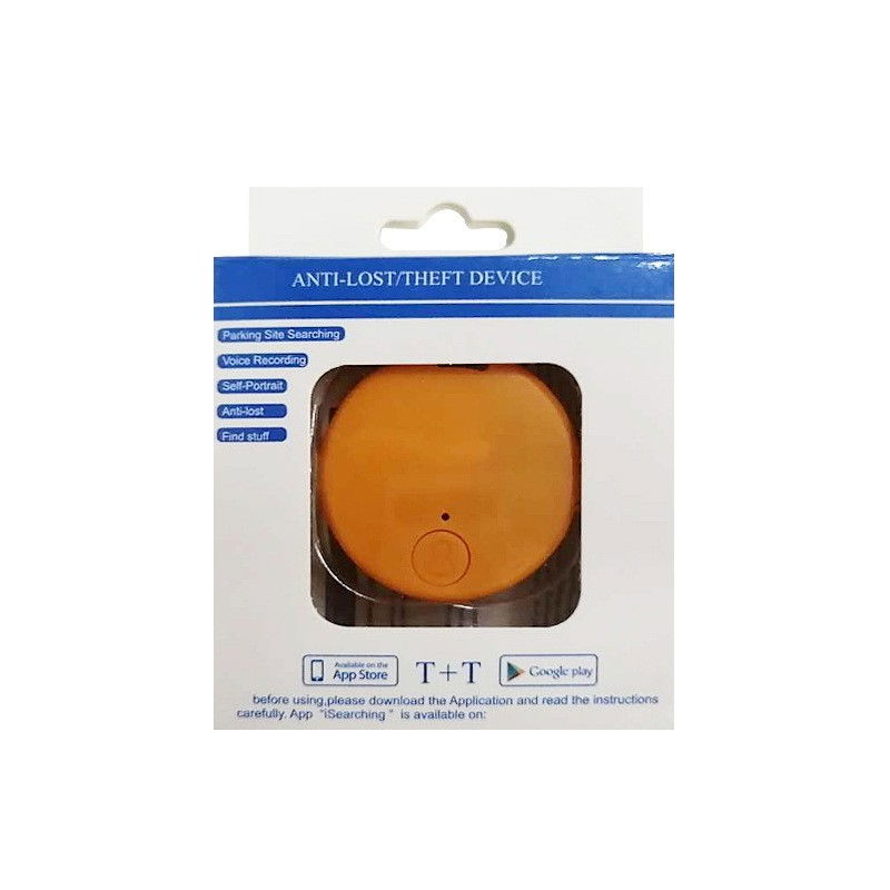 Dispozitiv anti pierdere inteligent, conexiune bluetooth, dispozitiv anti pierdere pentru accesorii, baterie si manual de utilizare incluse 38 x 38 x 7 mm, portocaliu [3]