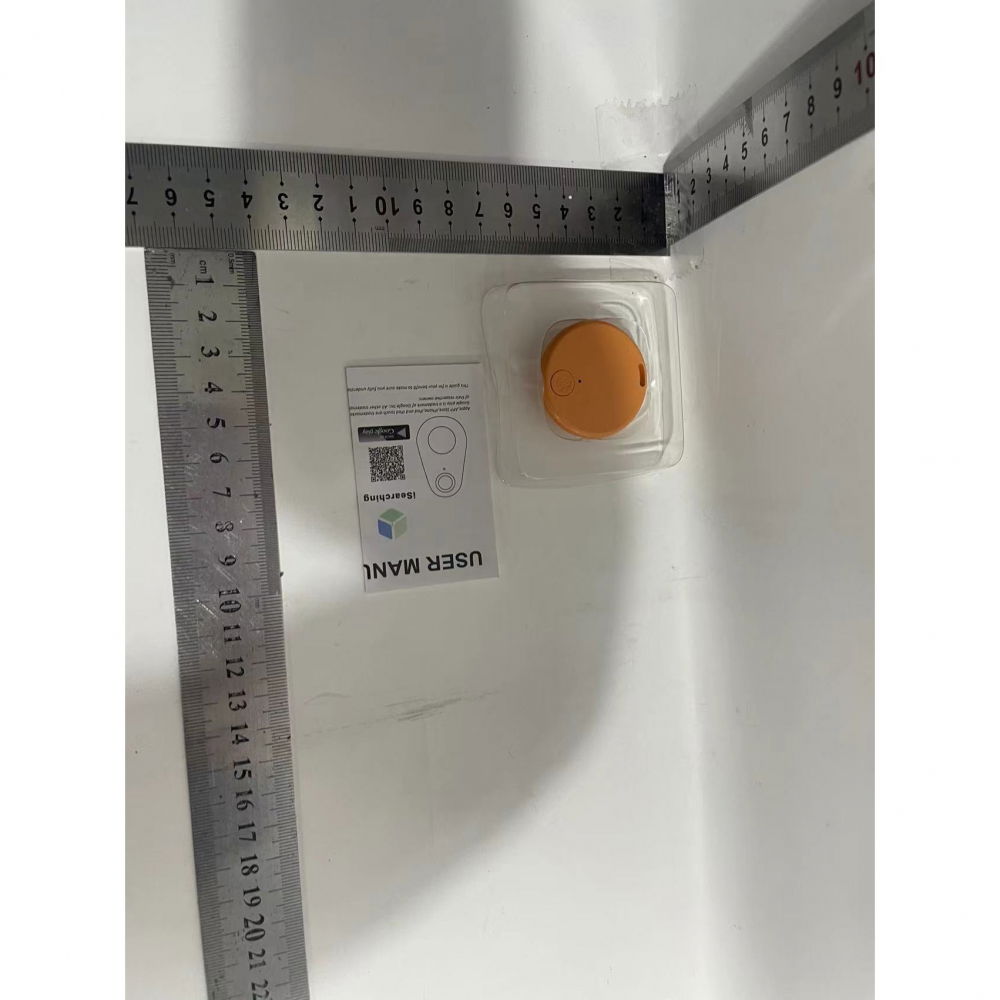 Dispozitiv anti pierdere inteligent, conexiune bluetooth, dispozitiv anti pierdere pentru accesorii, baterie si manual de utilizare incluse 38 x 38 x 7 mm, portocaliu [4]