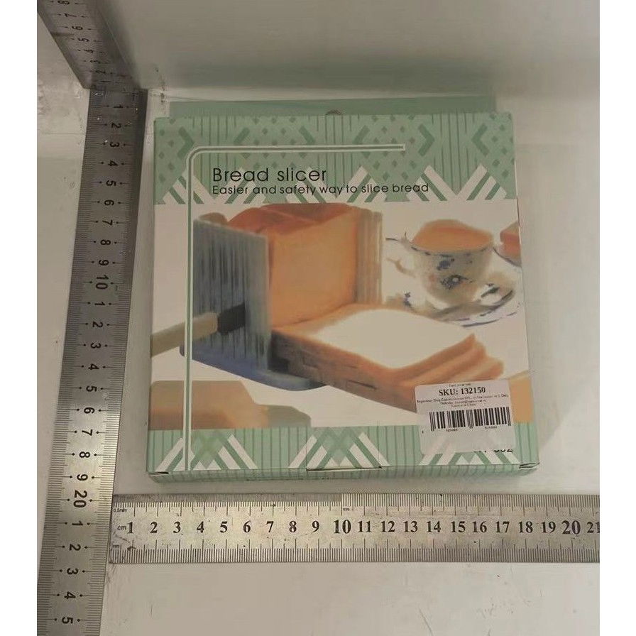 Dispozitiv de feliat paine, grosime 1 cm, pliabil, din abs, 16 x 15 x 14.5 cm, alb [6]