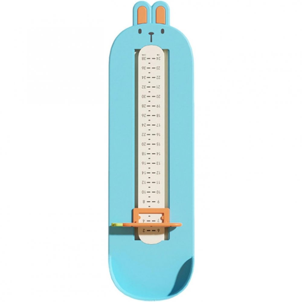 Dispozitiv de masurat talpa piciorului pentru bebelusi, 6-24, model iepuras, albastru [1]