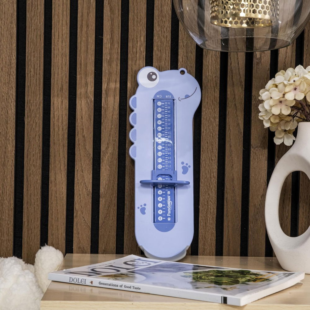 Dispozitiv de masurat talpa piciorului pentru bebelusi, 9-24, model dinozaur, albastru [2]