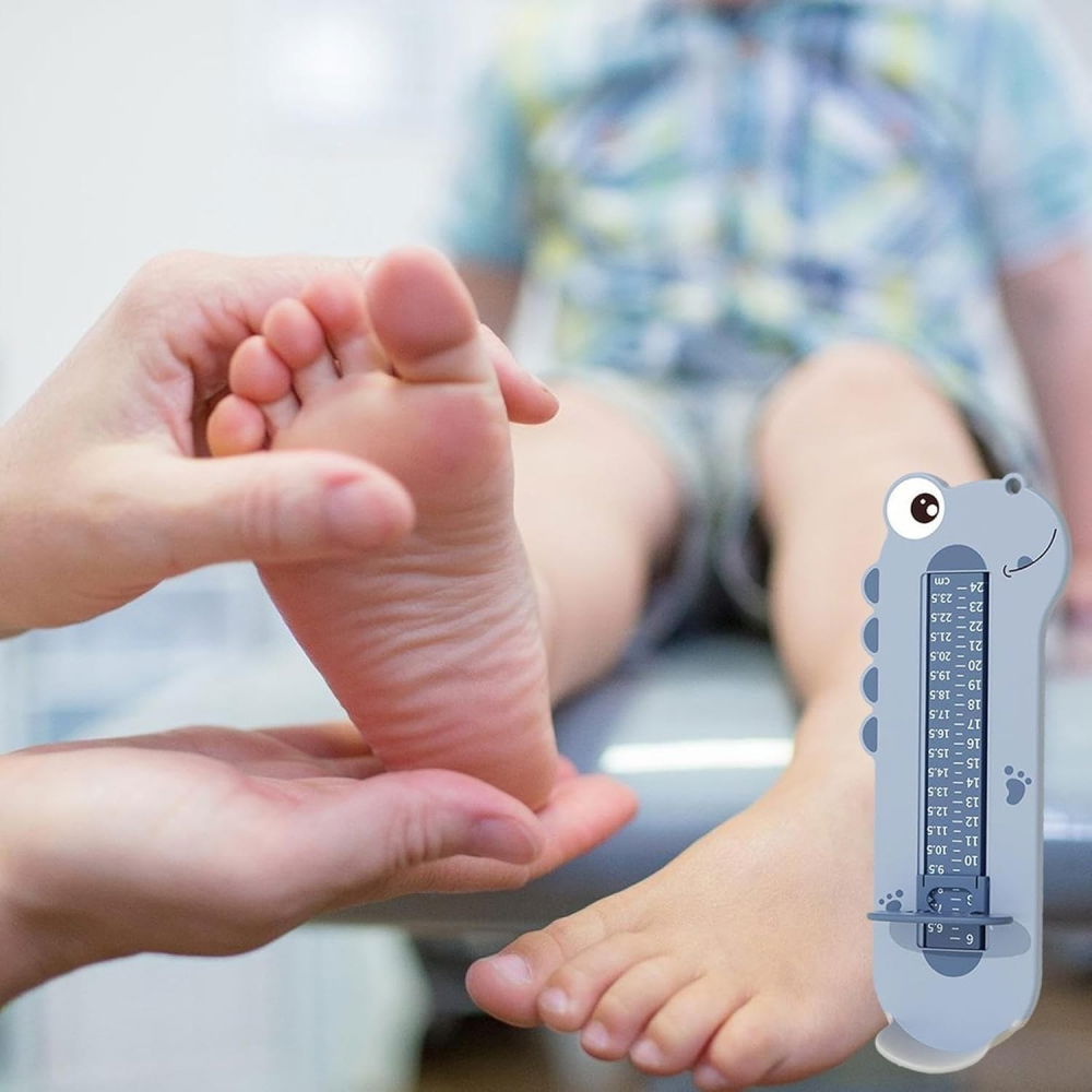 Dispozitiv de masurat talpa piciorului pentru bebelusi, 9-24, model dinozaur, albastru [3]