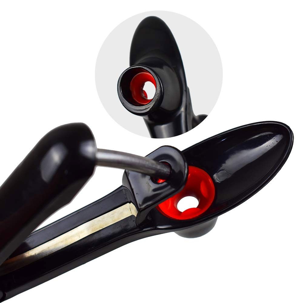 Dispozitiv de scos samburi, manual, cu 1 gaura, pentru cirese/masline, 20.5 x 3.8 x 13 cm, din abs+otel inoxidabil, cu maner, negru [5]