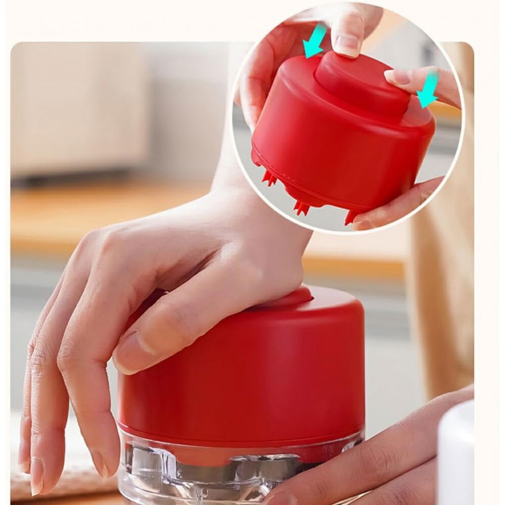 Dispozitiv de scos samburi, manual, cu 7 gauri, pentru cirese, 13 x 9.2 cm, din abs, rosu [7]