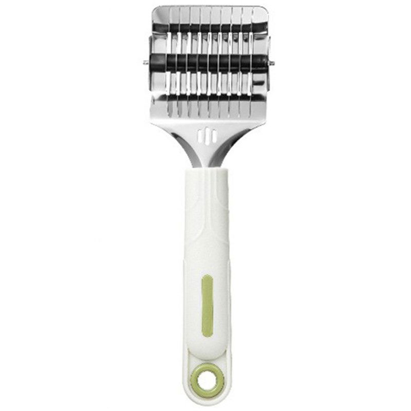 Dispozitiv de taiat taietei, din plastic cu inox razatoare, curatator de legume-fructe, maner anti alunecare, 22 x 6.5 cm alb [1]