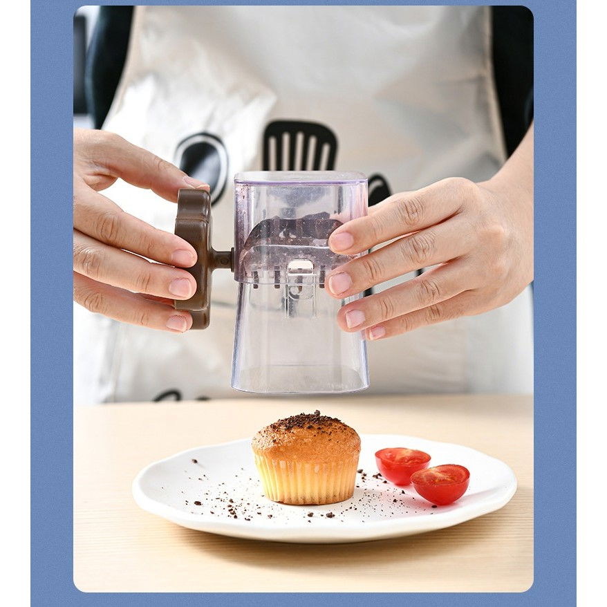 Dispozitiv de zdrobit, pentru alune, nuci, ciocolata, manual, din abs, 10 x 7.2 cm, maro [4]