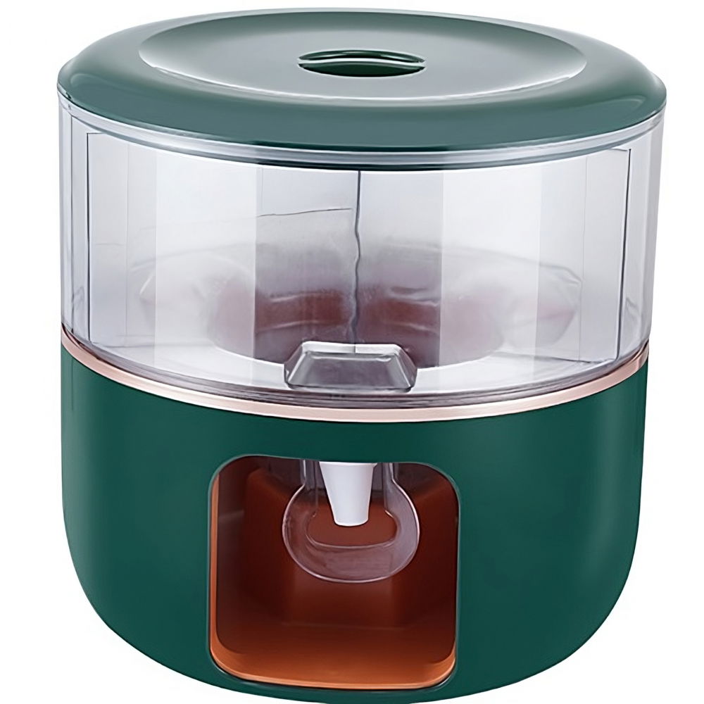 Dozator de apa  3 compartimente rotative, capacitate mare de 6l, verde [1]
