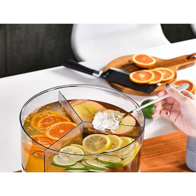 Dozator de apa  3 compartimente rotative, capacitate mare de 6l, verde [5]