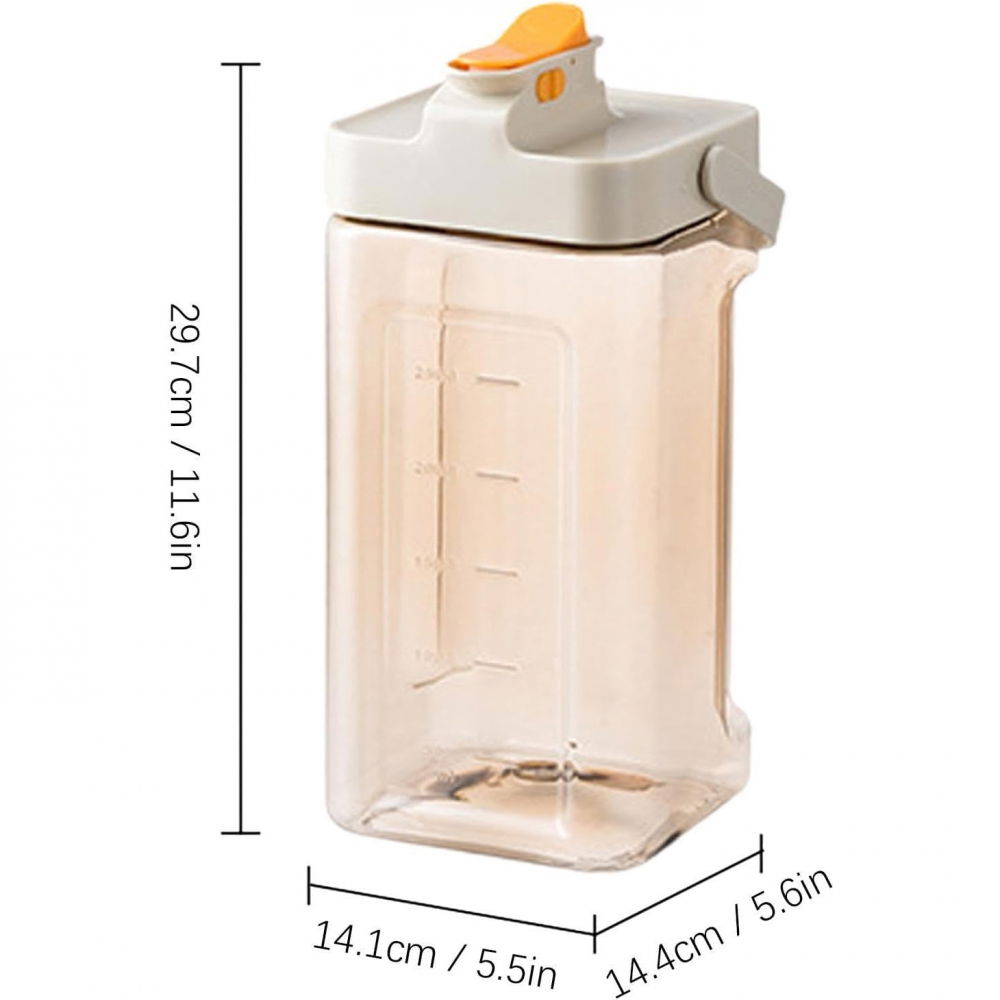 Dozator portabil pentru bauturi  3.5 litri, capac etans, duza deschidere/inchidere, recipent din plastic, gradat, filtru, maner, 29.7 x 14.1 x 14.4 cm, pentru diverse bauturi, alb [9]