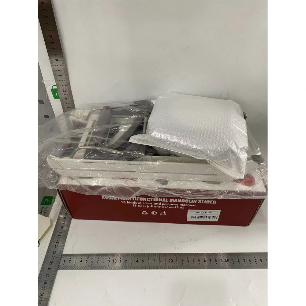 Feliator manual multifunctional, usor de folosit, pentru legume, fructe, razatoare, otel inoxidabil, accesoriu bucatarie, 39 x 11.5 x 12.5 cm alb [8]