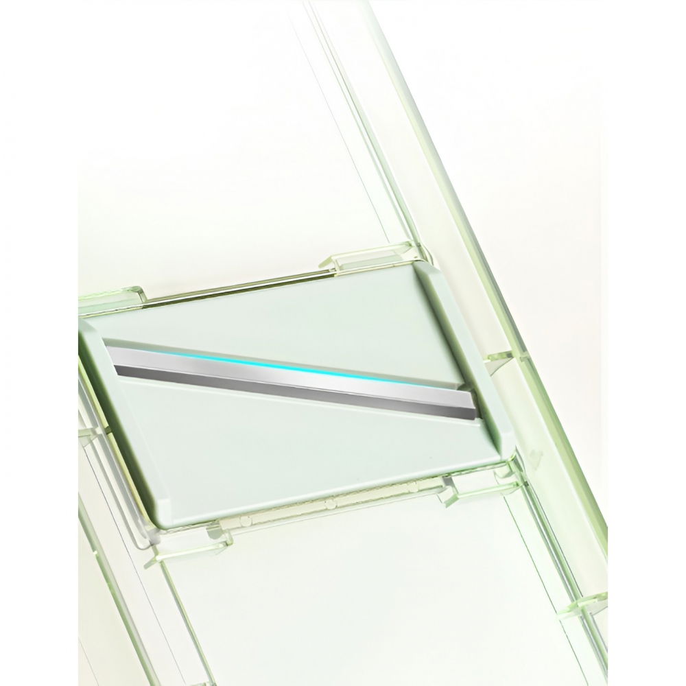 Feliator multifunctional, 6 in 1, pentru fructe si legume, 9 piese, maner, lame de inox, recipient stocare, protectie mana, abs, 35x12x9.4 cm, verde [5]