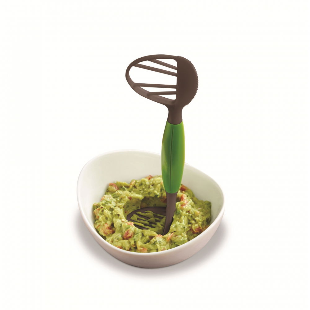 Feliator multifunctional pentru avocado, pentru taierea in cubulete si pasare, pentru bucatarie, preparare guacamole, abs, 24x7x6 cm, verde [5]