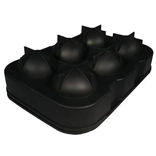 Forma pentru gheata, 6 forme sferice, din silicon, 17 x 12 x 6 cm, negru [5]