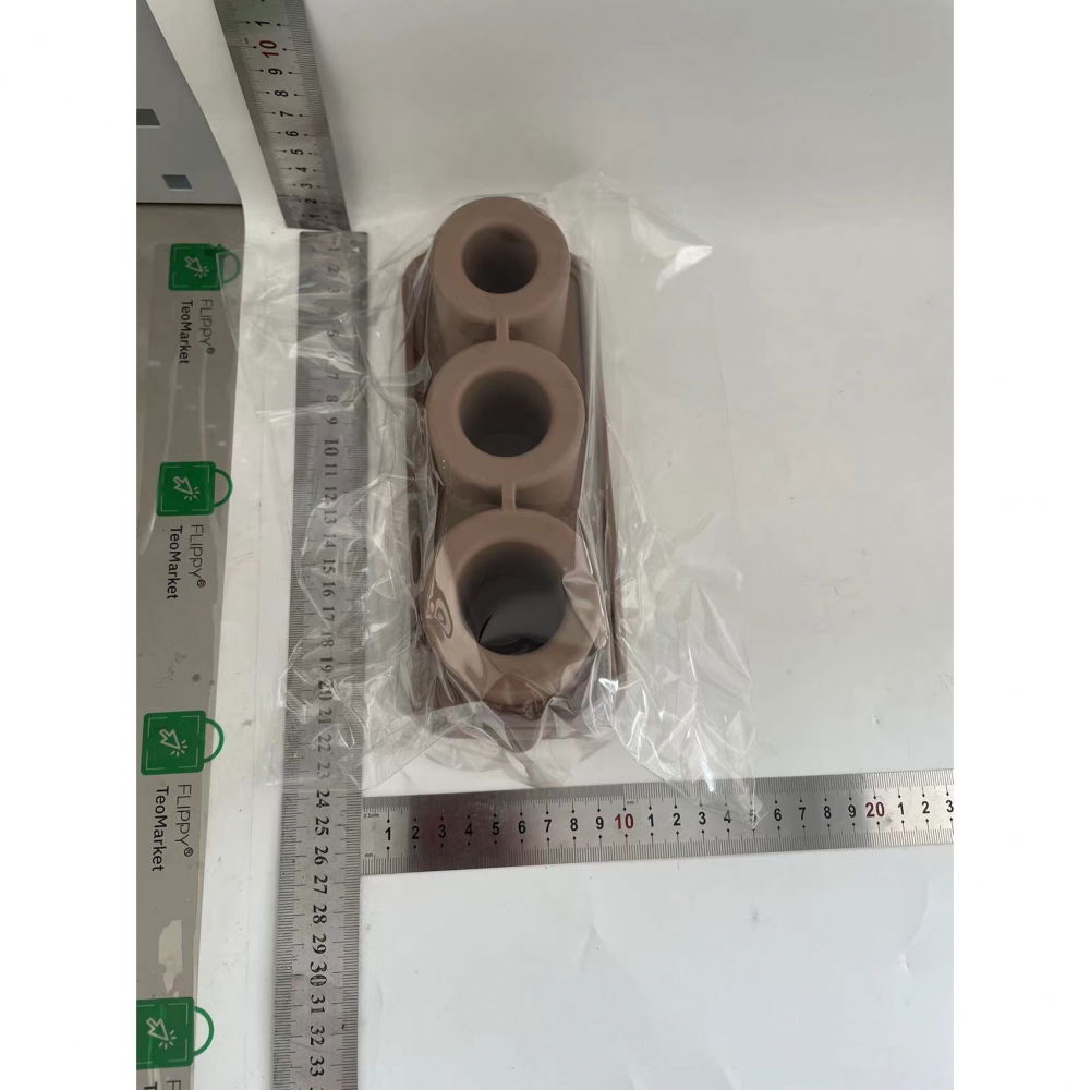 Forma pentru gheata, din silicon, cuburi de gheata, forme rotunde, inghetare rapida, 20.7 x 8.4 x 6.5 cm maro [2]