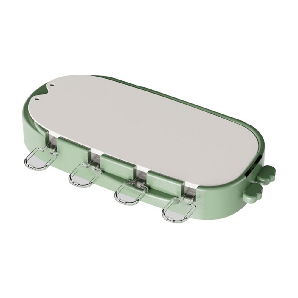 Forma pentru inghetata  4 compartimente, forme cu animalute, materialsilicon si abs, 21 x 12.8 x 3cm, verde [1]