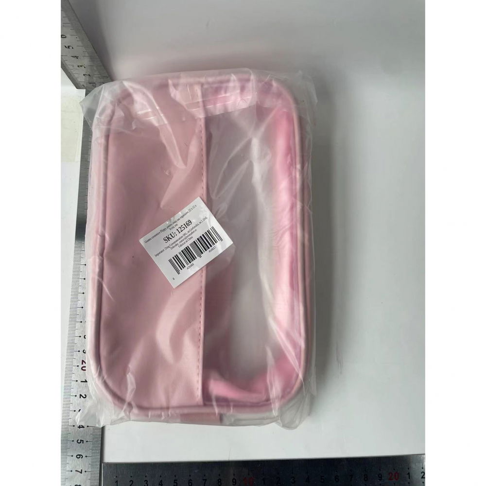 Geanta cosmetice  pentru voiaj sau organizare, 22 x 12 x 8 cm, roz [10]