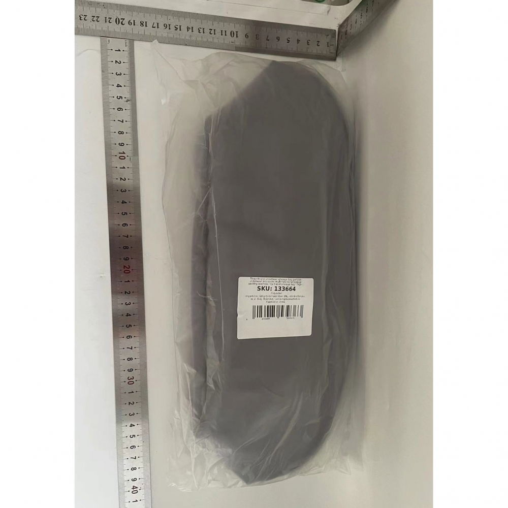 Geanta de depozitare 3 in 1, portabila, pentru lenjerie, sutiene si sosete, multi-functionala, pentru bagaj, calatorii si afaceri, 23 x 13 x 13, gri [7]