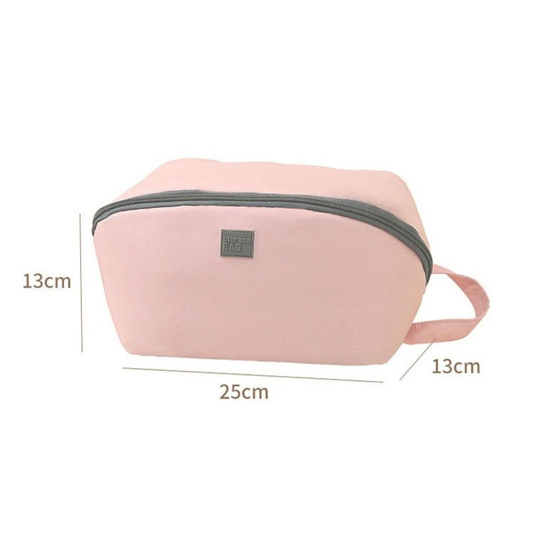 Geanta de depozitare 3 in 1, portabila, pentru lenjerie, sutiene si sosete, multi-functionala, pentru bagaj, calatorii si afaceri, 23 x 13 x 13, roz [4]