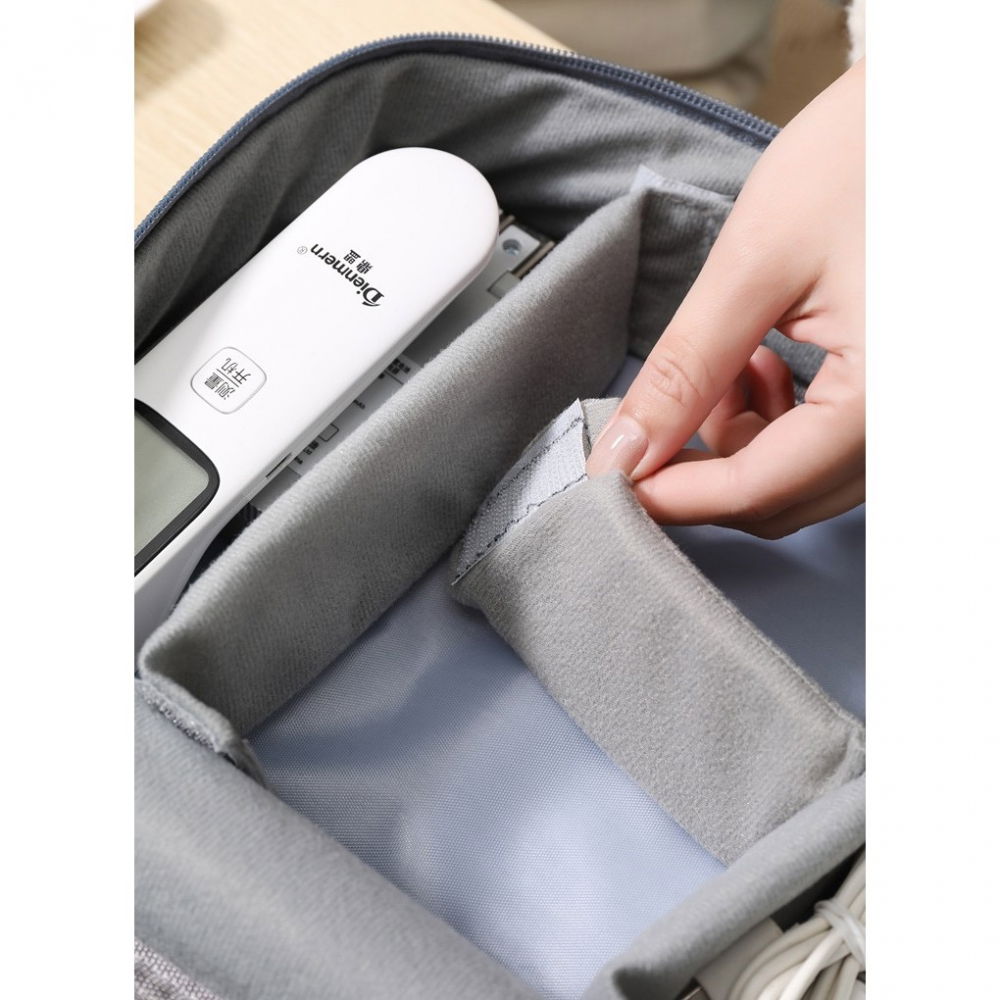 Geanta organizatoare  pentru cabluri si accesorii, portabila, impermeabila, 24,5 x 18 x10cm, gri [6]
