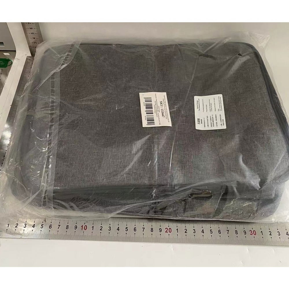 Geanta  pentru depozitare acte si documente, facturi, carduri, cu cod de securitate, 5 compartimente, impermeabila, 37 x 20 x 27 cm, gri [2]