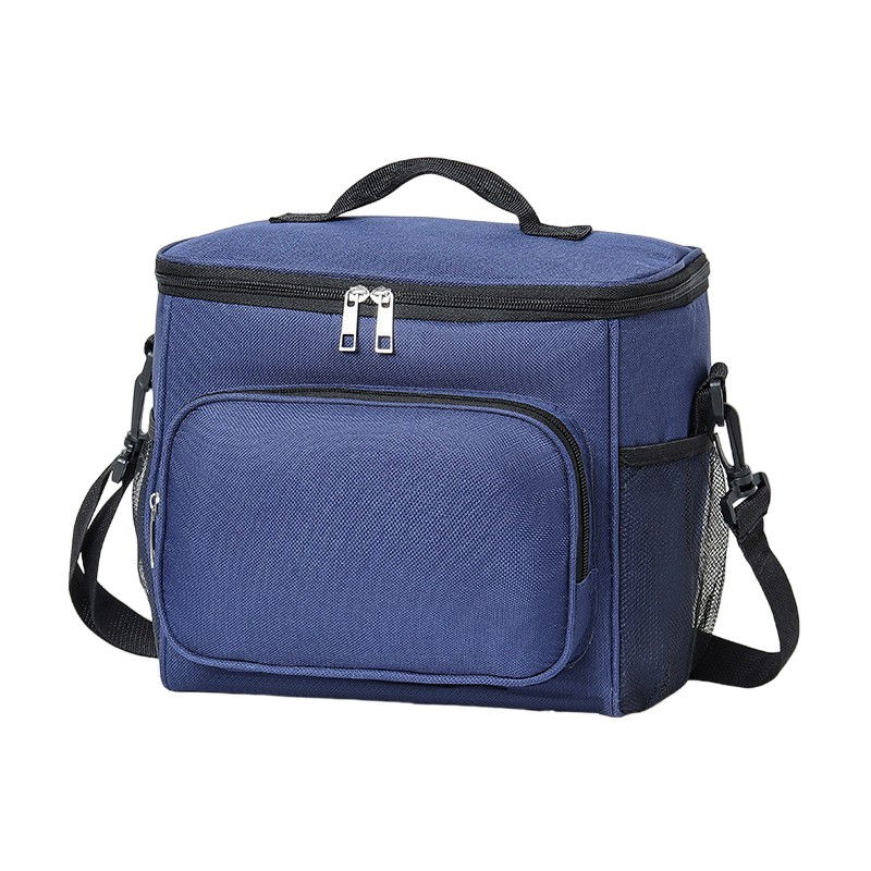 Geanta pentru pranz, multifunctionala, compartimentata, 2 tipuri de manere, impermeabila, 26x24x17 cm, albastru [1]