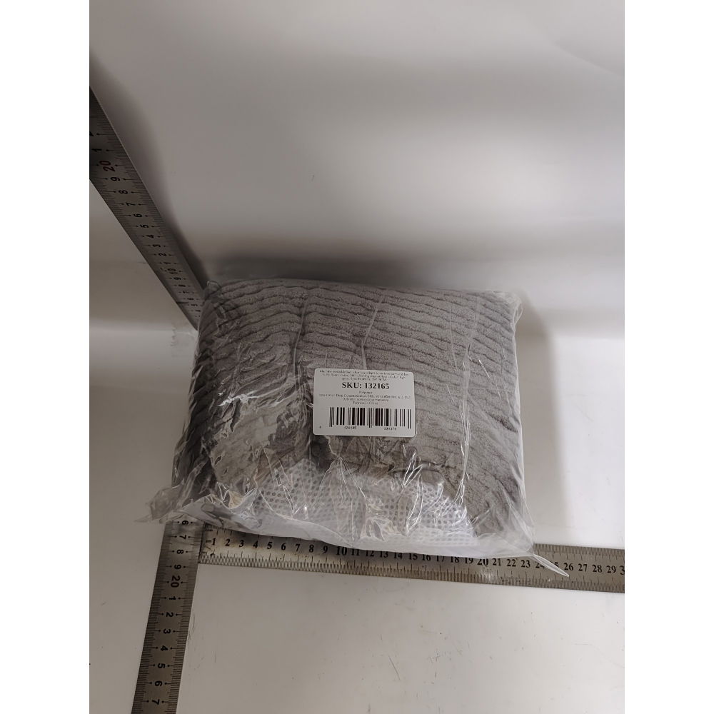 Geanta pentru spalare incaltaminte, pentru masina de spalat, cu fibre pufoase in interior, cu fermoar, curatare 360 de grade, 39x19 cm, gri deschis [4]