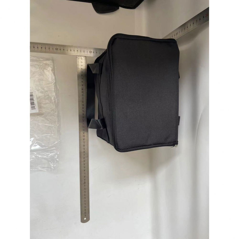 Geanta termica  pentru pranz, compartimente telefon si tacamuri, multifunctionala, impermeabila, 24x18x21 cm, negru [2]