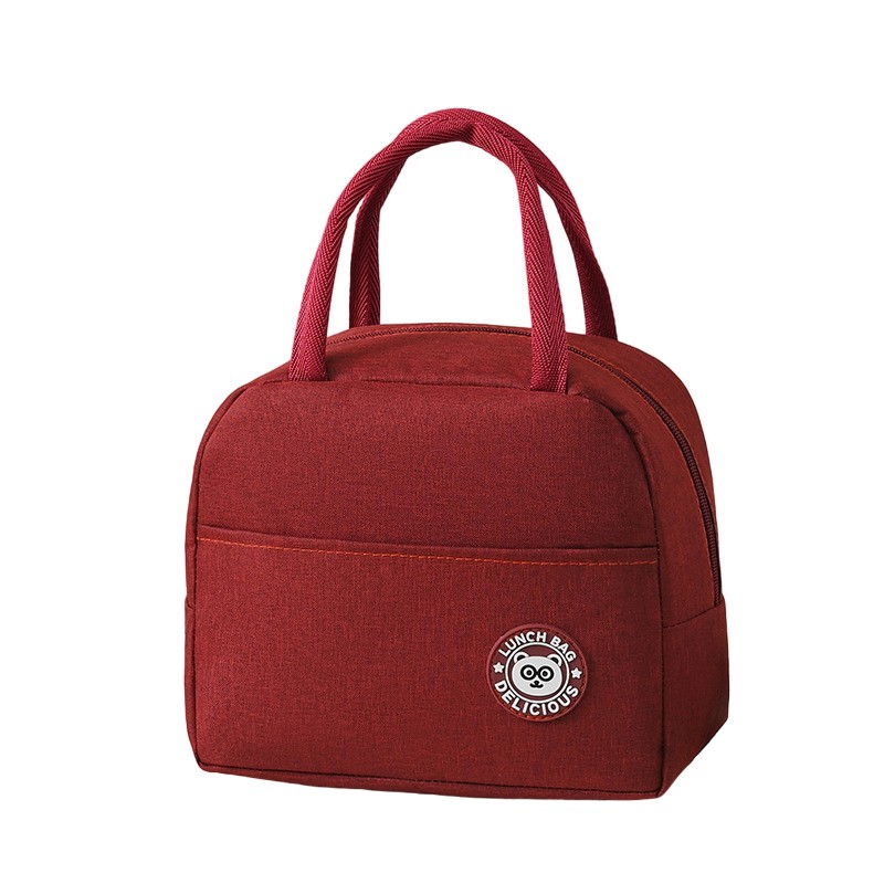 Geanta termica pentru pranz  multifunctionala, compartimentata, impermeabila, cu manere, buzunar exterior, 22x14x19 cm, rosu [1]