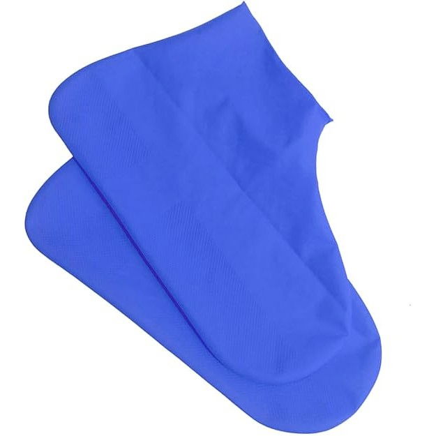 Husa incaltaminte, impermeabila, antiderapanta, din latex, 13 x 13 x 2 cm, marime l 41-47 cm, albastru [5]