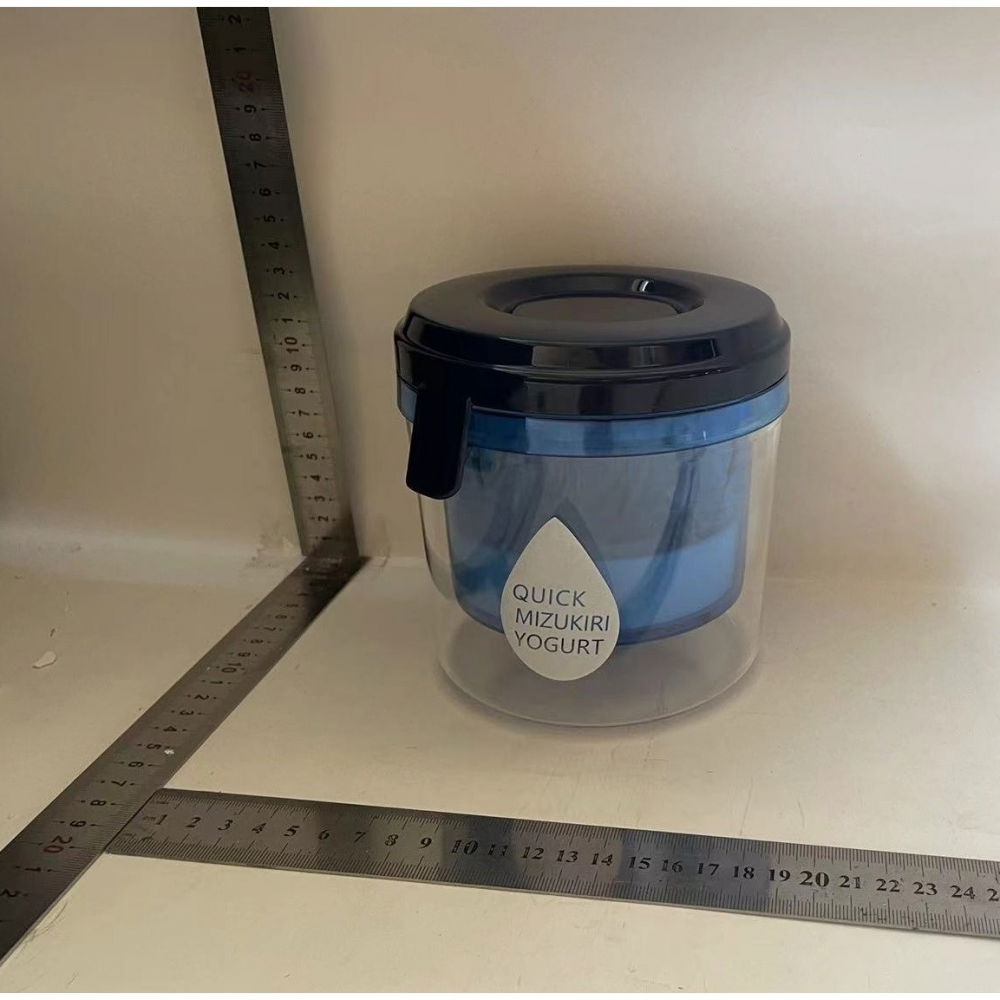 Kit presa pentru branza, filtru de iaurt, strecuratoare de iaurt grecesc, filtru de lapte, 15x14x15 cm, albastru [2]