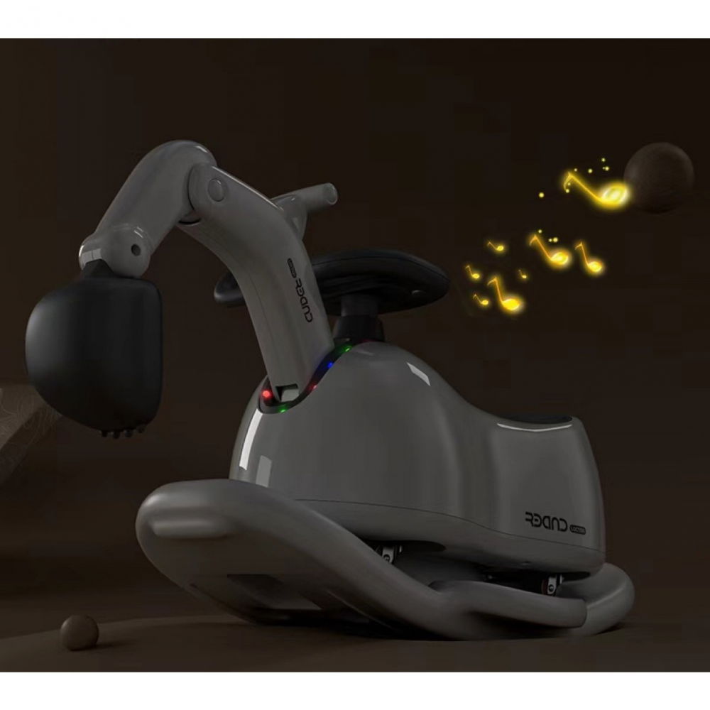 Masina 3 in 1, 1-3 ani, tip excavator/balansoar/masina yo yo, din plastic, 4 roti silentioase, 71.5 x 34 x 39 cm, alb [3]