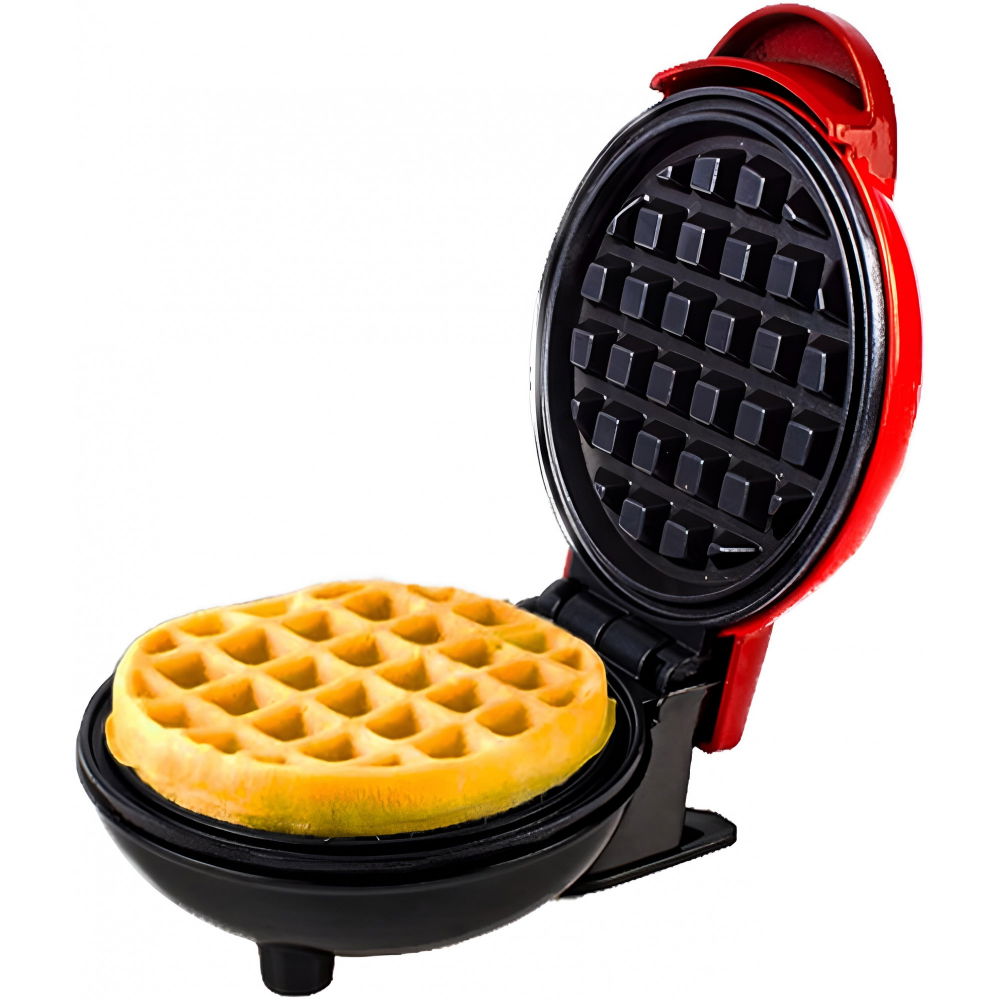 Mini aparat de vafe, multifunctional, pentru casa si calatorii, compact, usor de transportat si depozitat, 18x14.5x9.3 cm, rosu [1]